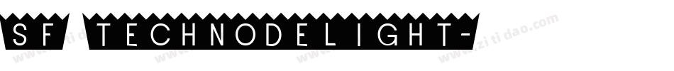 SF Technodelight字体转换